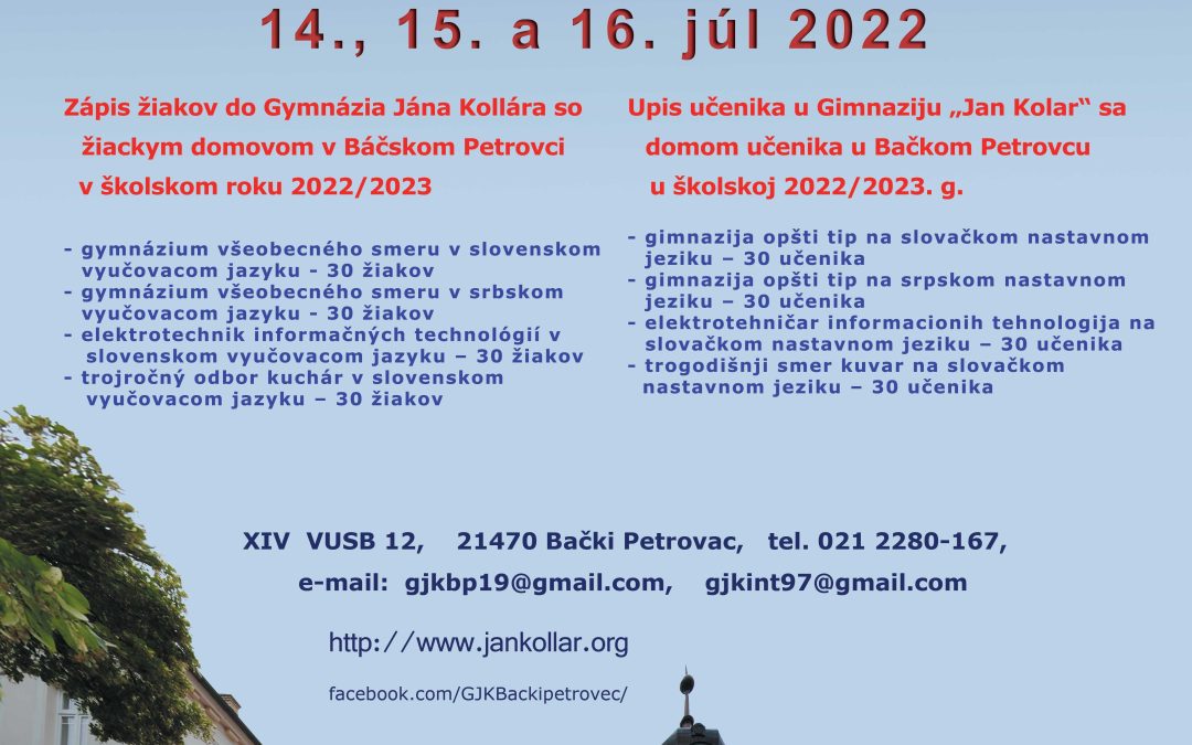 GJK zápis 2022 23